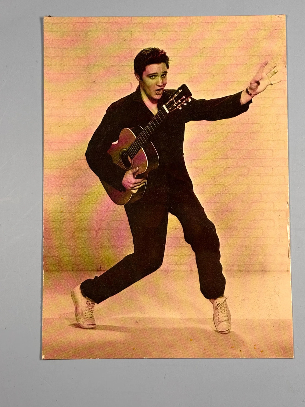 Postcard Elvis Presley 1957 Jailhouse Rock Pose 4x6” 1985 New